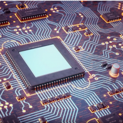 an illustration of a circuit board 