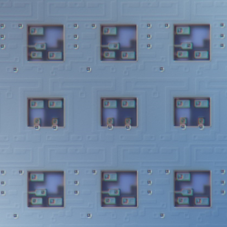 A magnified view of superconducting circuits. 